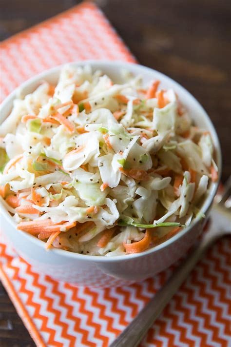 How many sugar are in restaurant, family style, coleslaw - calories, carbs, nutrition