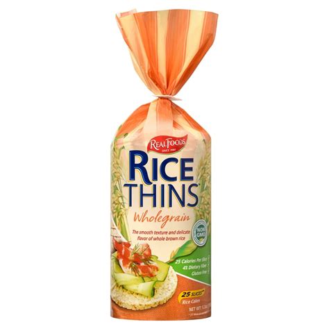 How many sugar are in rice thins - calories, carbs, nutrition