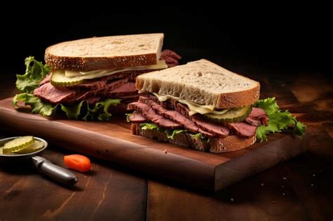 How many sugar are in roast beef and cheddar on rye - calories, carbs, nutrition