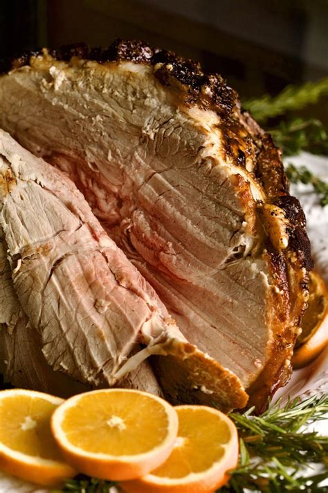 How many sugar are in roast fresh ham with au jus - calories, carbs, nutrition