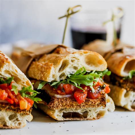 How many sugar are in roasted eggplant caprese sandwich - calories, carbs, nutrition