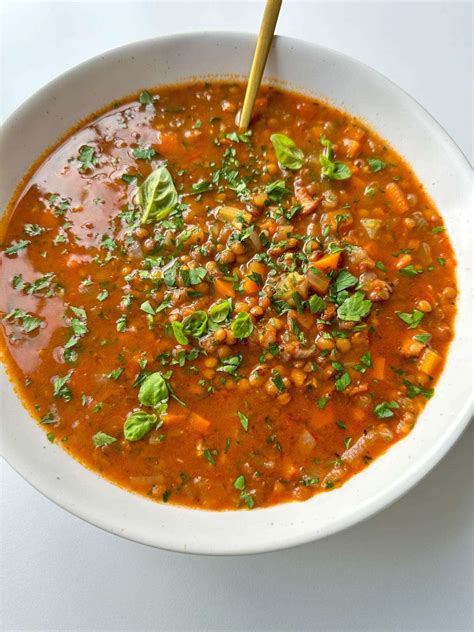 How many sugar are in ruby lentil soup - calories, carbs, nutrition