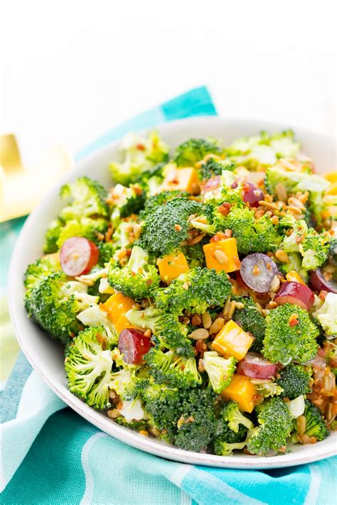 How many sugar are in salad broccoli spicy asian 1 oz - calories, carbs, nutrition