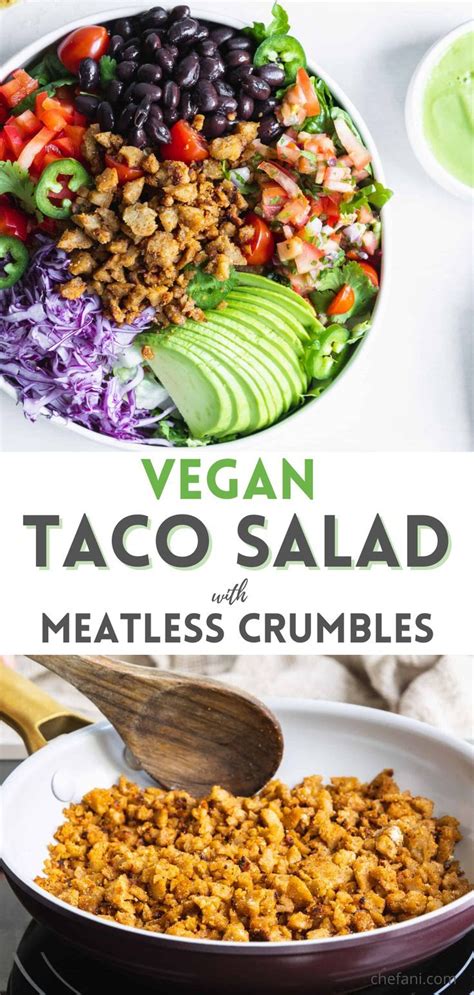 How many sugar are in salad entree vegetarian taco - calories, carbs, nutrition