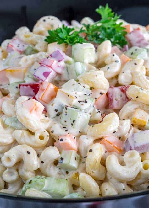 How many sugar are in salad macaroni reg mayo 1/2 cup - calories, carbs, nutrition