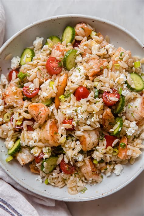 How many sugar are in salad orzo shrimp dill & cucumber 1 oz - calories, carbs, nutrition