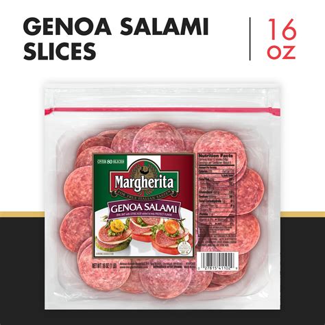 How many sugar are in salami genoa presliced 2 oz - calories, carbs, nutrition