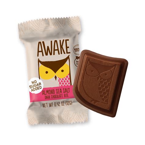 How many sugar are in salted almond chocolate bites - calories, carbs, nutrition