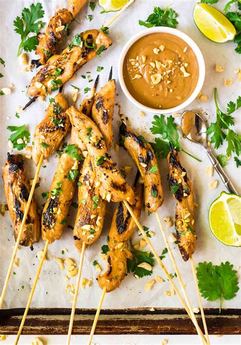 How many sugar are in satay style peanut chicken - calories, carbs, nutrition