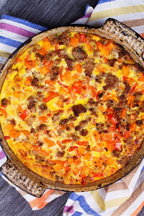 How many sugar are in sausage frittata - calories, carbs, nutrition