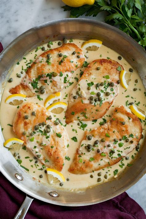 How many sugar are in sauteed chicken piccata - calories, carbs, nutrition