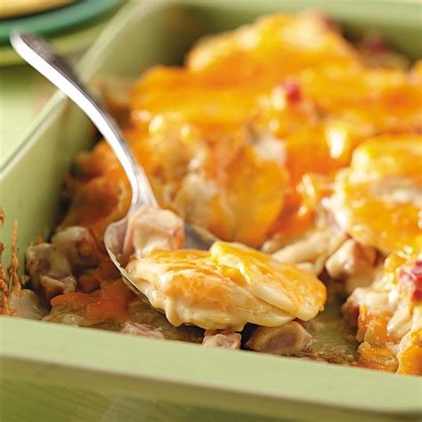 How many sugar are in scalloped potatoes and ham - calories, carbs, nutrition