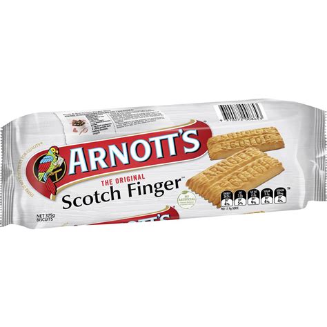 How many sugar are in scotch finger - calories, carbs, nutrition