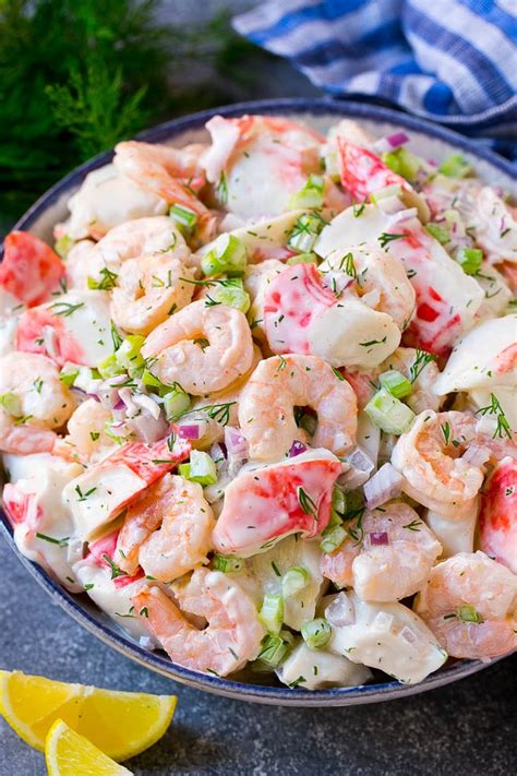 How many sugar are in seafood salad - calories, carbs, nutrition