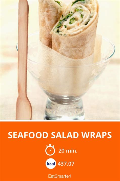 How many sugar are in seafood salad wrap - calories, carbs, nutrition