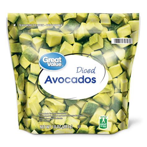 How many sugar are in seasoned diced avocado - calories, carbs, nutrition