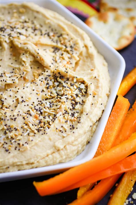 How many sugar are in seasoned hummus - calories, carbs, nutrition