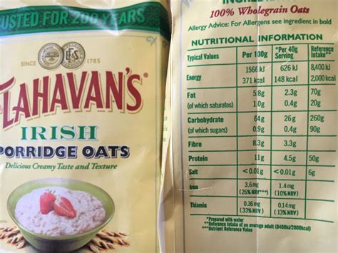 How many sugar are in service special porridge - calories, carbs, nutrition