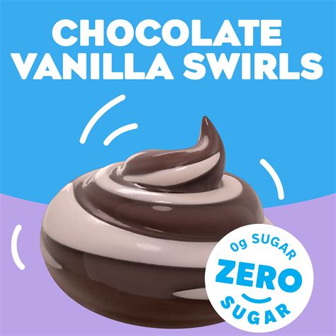 How many sugar are in sf chocolate vanilla swirls - calories, carbs, nutrition