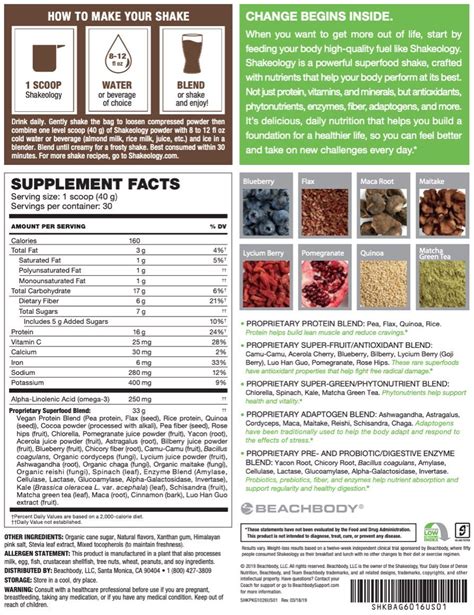 How many sugar are in shakology - calories, carbs, nutrition