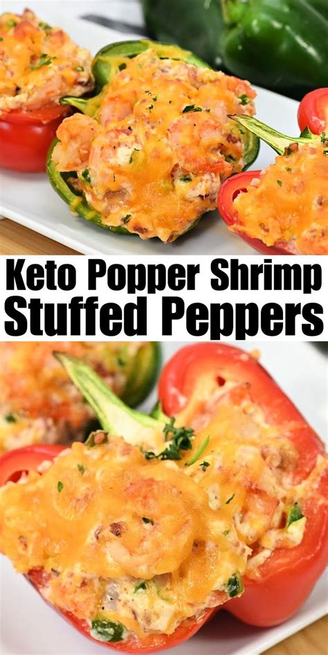 How many sugar are in shrimp-stuffed peppers - calories, carbs, nutrition
