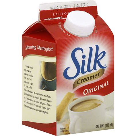 How many sugar are in silk original creamer - calories, carbs, nutrition