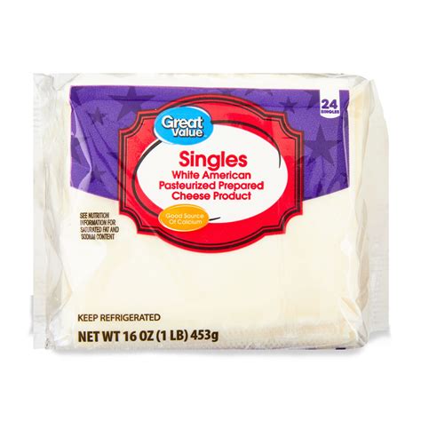 How many sugar are in singles american cheese - calories, carbs, nutrition