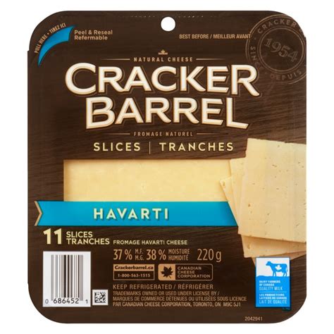 How many sugar are in sliced havarti - calories, carbs, nutrition