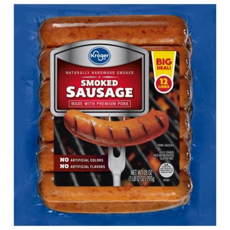 How many sugar are in smoked sausage link (57566.0) - calories, carbs, nutrition