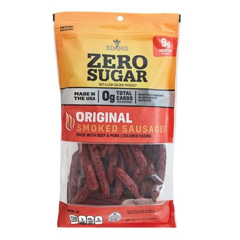 How many sugar are in smoked snack stick - calories, carbs, nutrition