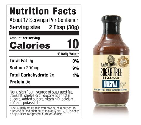 How many sugar are in smokehouse bbq - calories, carbs, nutrition