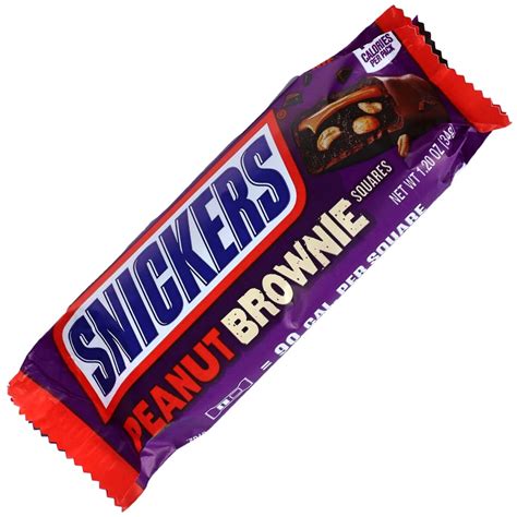 How many sugar are in snicker brownies with peanuts - calories, carbs, nutrition