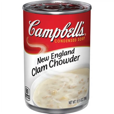 How many sugar are in soup, clam chowder, new england, canned, condensed - calories, carbs, nutrition