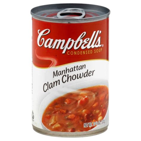 How many sugar are in soup chowder manhattan clam campbells 16 oz - calories, carbs, nutrition