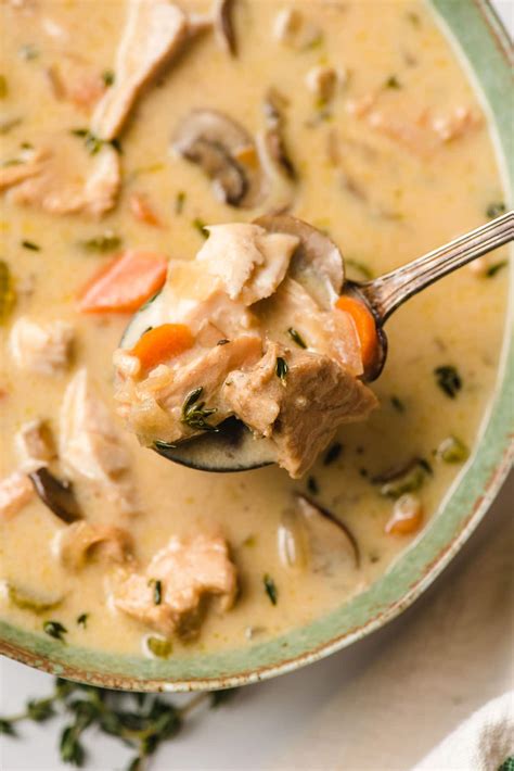 How many sugar are in soup creamy turkey & wild rice 6 oz - calories, carbs, nutrition