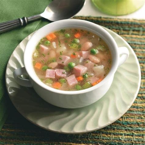 How many sugar are in soup ham potato string bean (bostwick) - calories, carbs, nutrition
