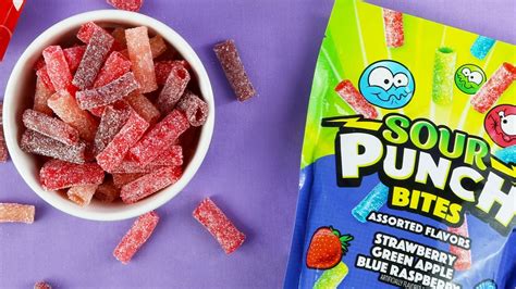 How many sugar are in sour punch punchies - calories, carbs, nutrition