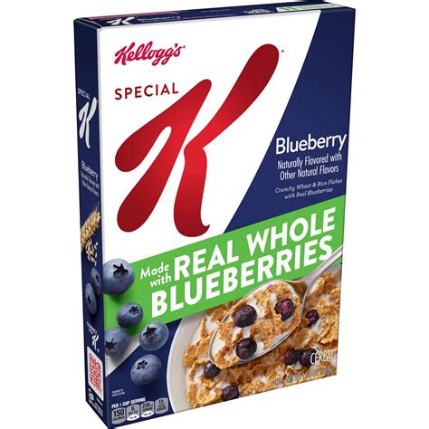 How many sugar are in special k blueberry - calories, carbs, nutrition
