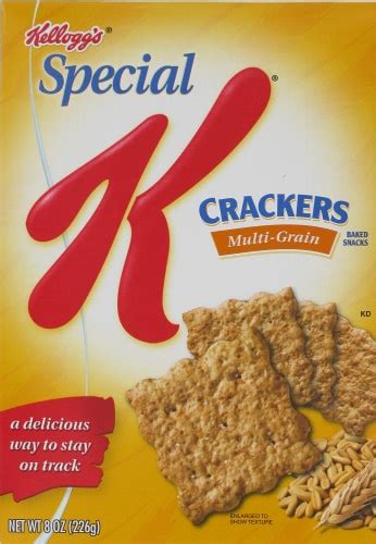 How many sugar are in special k crackers multi-grain - calories, carbs, nutrition