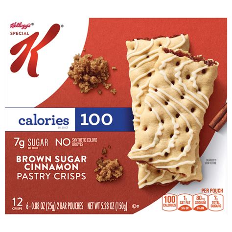 How many sugar are in special k pastry - calories, carbs, nutrition