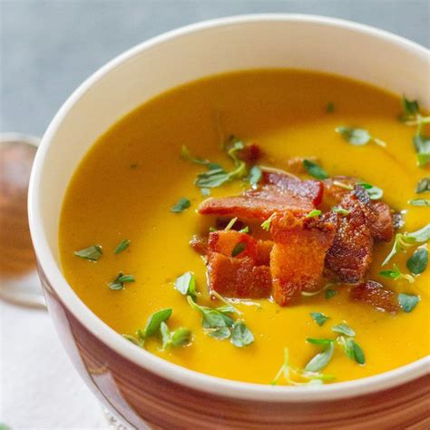 How many sugar are in spiced pumpkin bacon soup - calories, carbs, nutrition