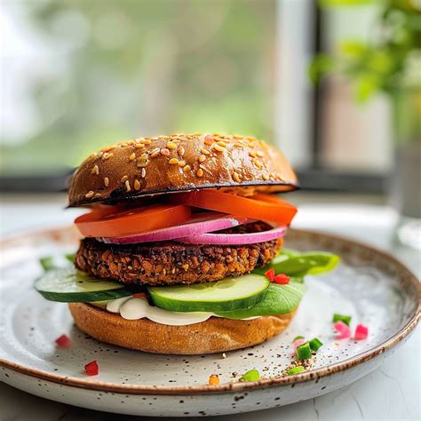 How many sugar are in spicy bean burger in seeded bun - calories, carbs, nutrition