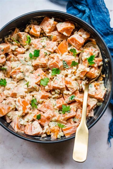How many sugar are in spicy sweet potato salad - calories, carbs, nutrition