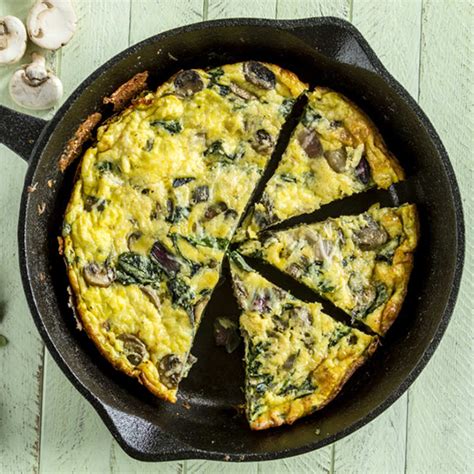 How many sugar are in spinach and mushroom frittata (8428.0) - calories, carbs, nutrition