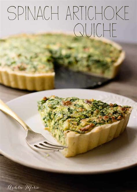 How many sugar are in spinach artichoke quiche - calories, carbs, nutrition