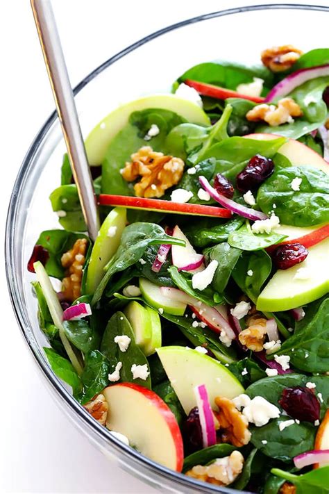 How many sugar are in spinach salad - no cheese - calories, carbs, nutrition