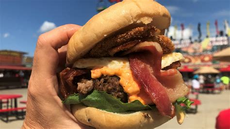 How many sugar are in state fair burger - calories, carbs, nutrition