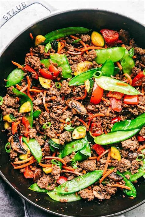 How many sugar are in stir fried beef and peppers - calories, carbs, nutrition