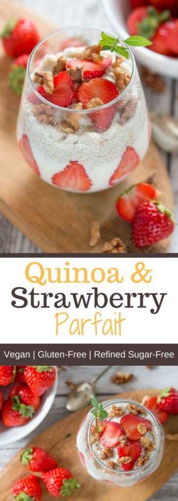 How many sugar are in strawberry quinoa parfait - calories, carbs, nutrition