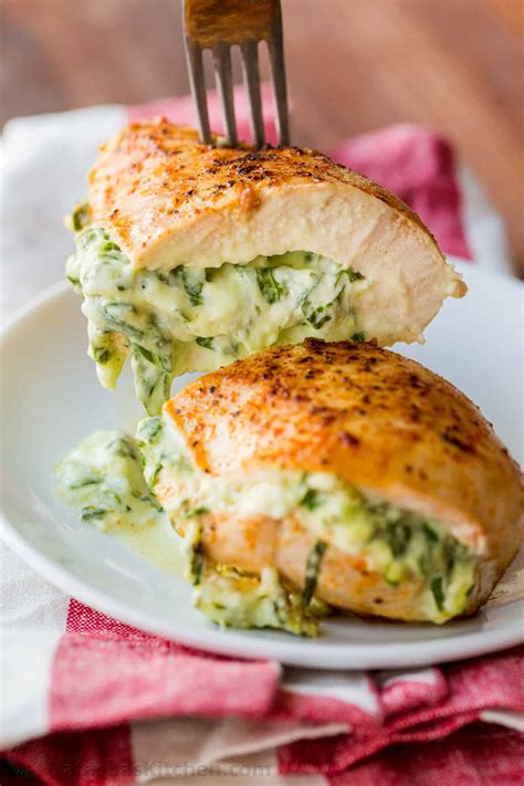 How many sugar are in stuffed chicken breast - calories, carbs, nutrition